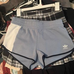 Adidas blue shorts with tie inside